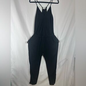 Milly Size 4 Black Silk Jumpsuit - Like New - 92% Silk Designer Evening Wear